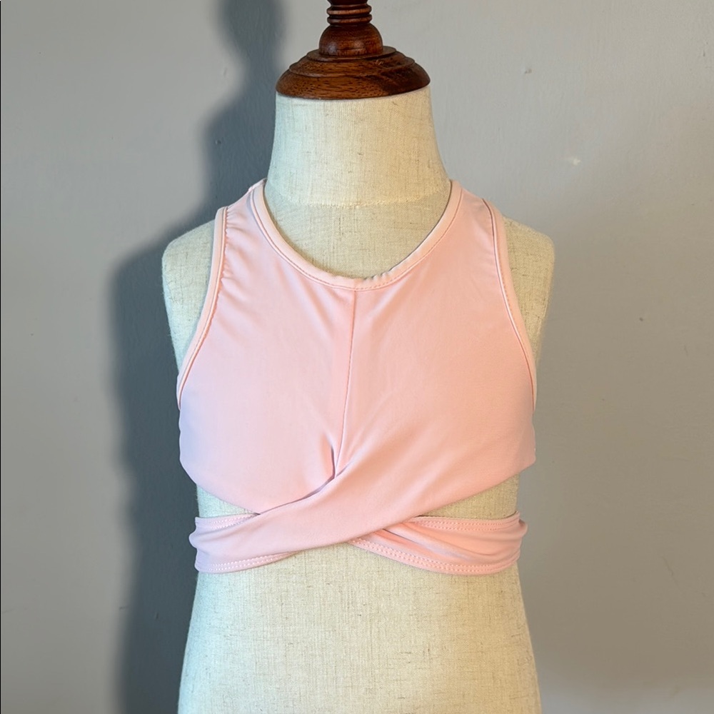 Pink Wrap Sports Bra. Size 4 Toddler